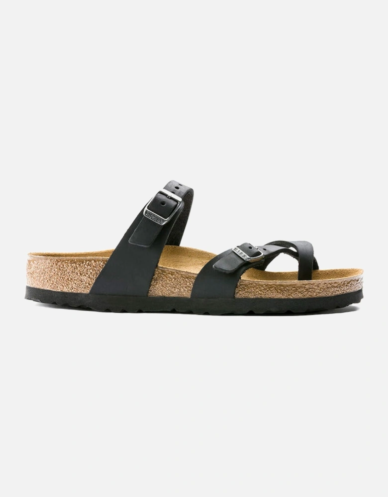 Mayari Oiled Nubuck Womens Sandals - Black