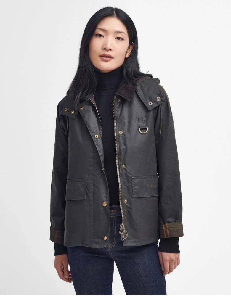 Avon Wax Womens Jacket - Olive/Classic