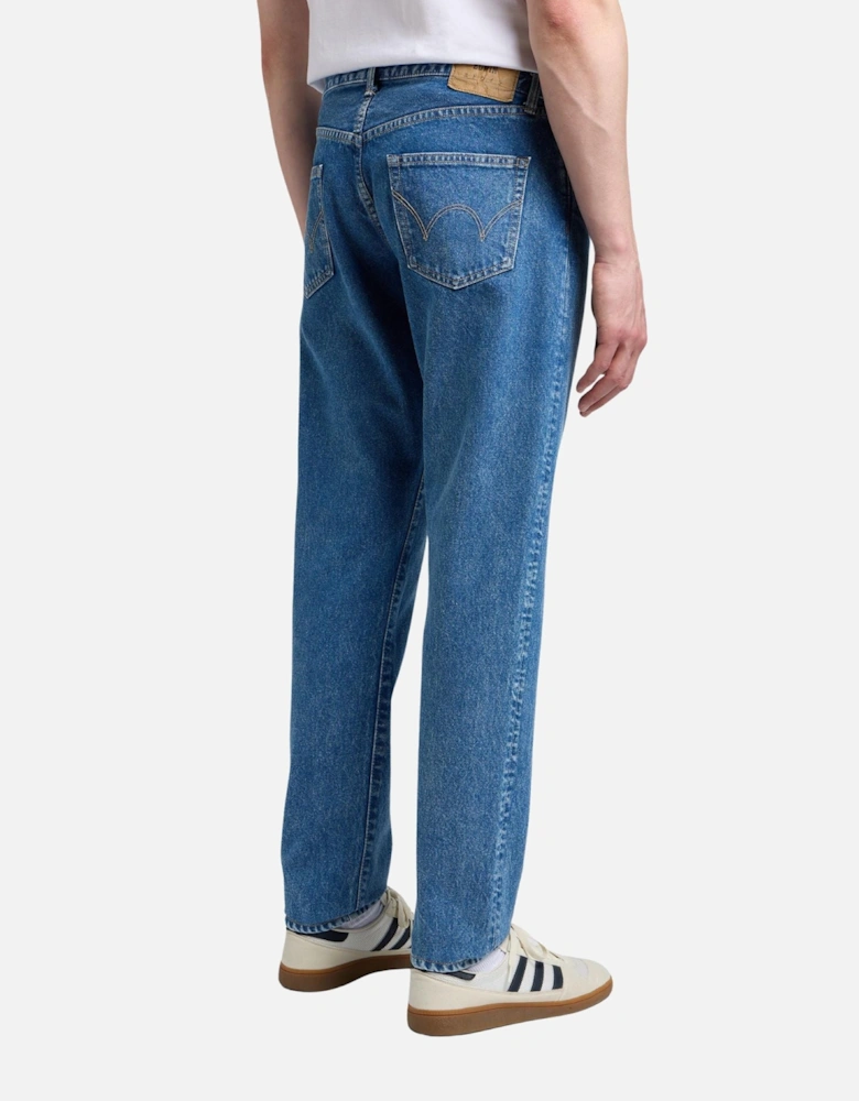 Regular Tapered Jeans – Blue Mid Light Washed