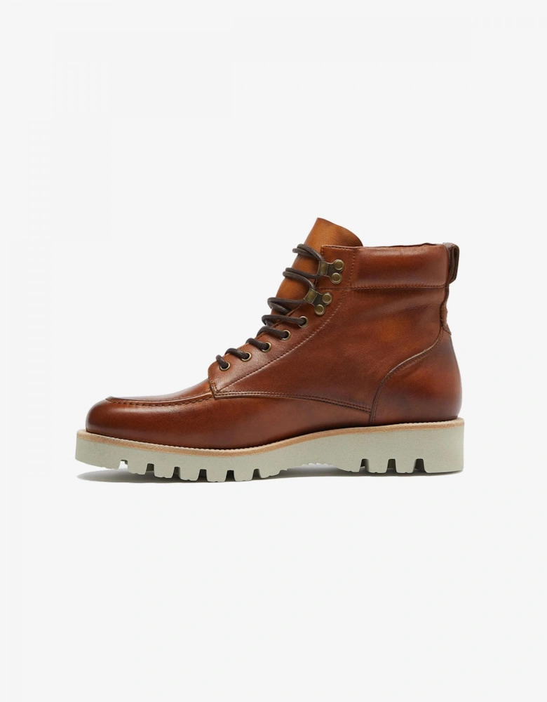 Bolhas Mens Moc Toe Boots - Tan
