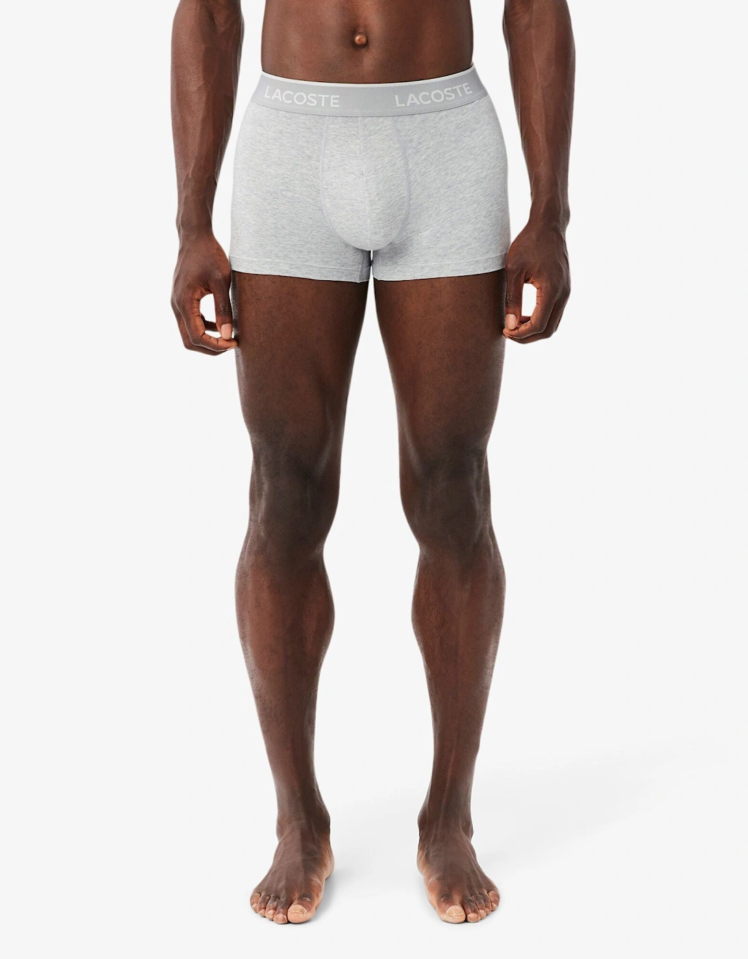 3-Pack of Mens Trunks - Black/White-Silver Chine NUA