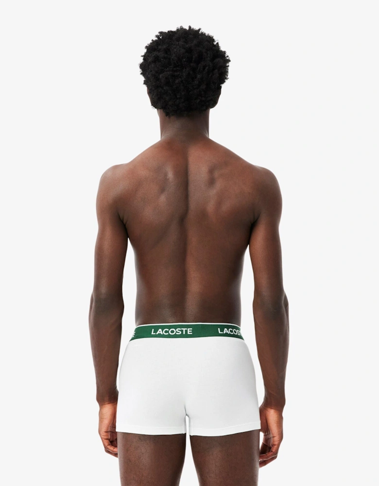 3-Pack of Mens Trunks - Black/White-Silver Chine NUA