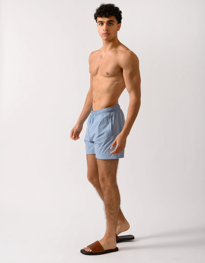 Mens Essential Eagle Logo Swim Shorts - Ashley Blue