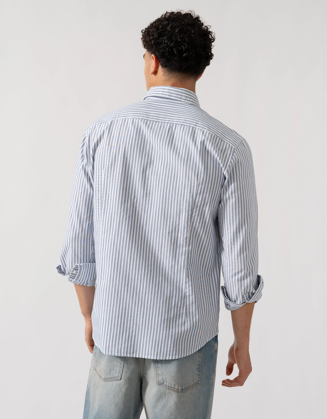 HUGO Evito Slim Fit Mens Long Sleeved Shirt - Bright Blue 430