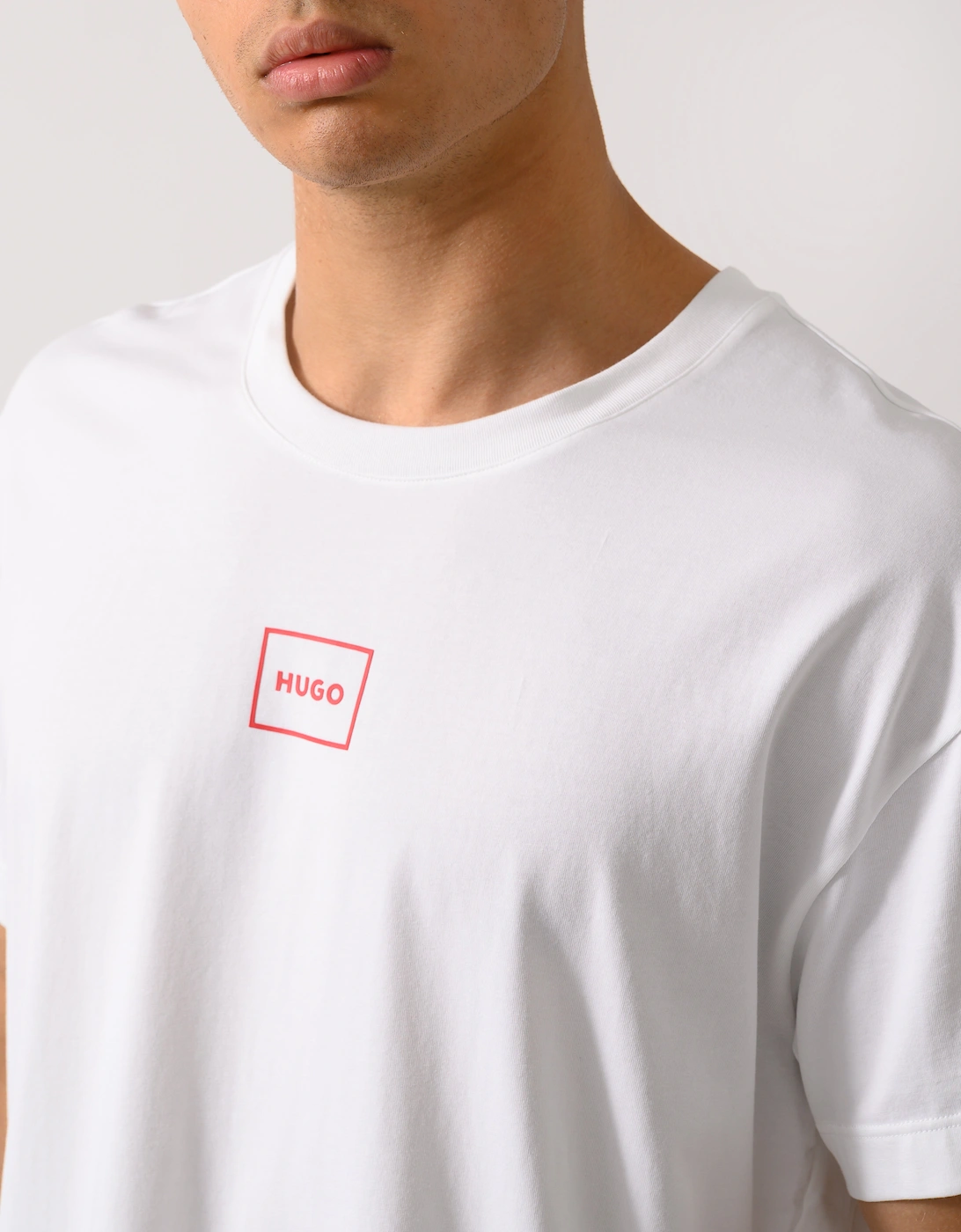 HUGO Laze Mens Loungewear T-Shirt - Natural 101