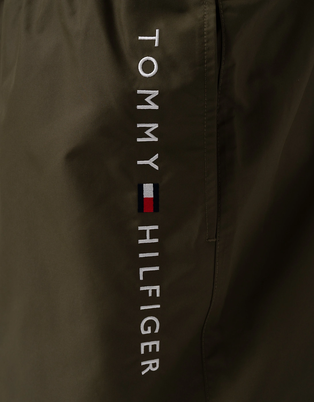 Medium Drawstring Mens Swim Shorts - Army Green