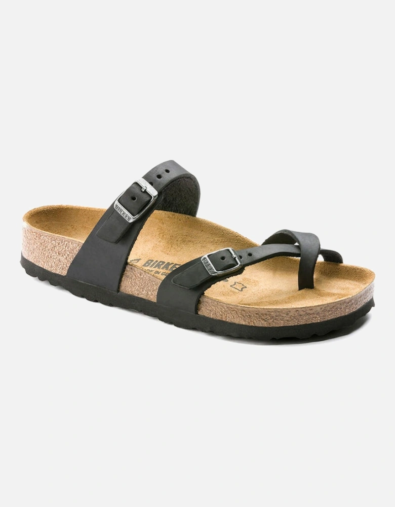 Mayari Oiled Nubuck Womens Sandals - Black
