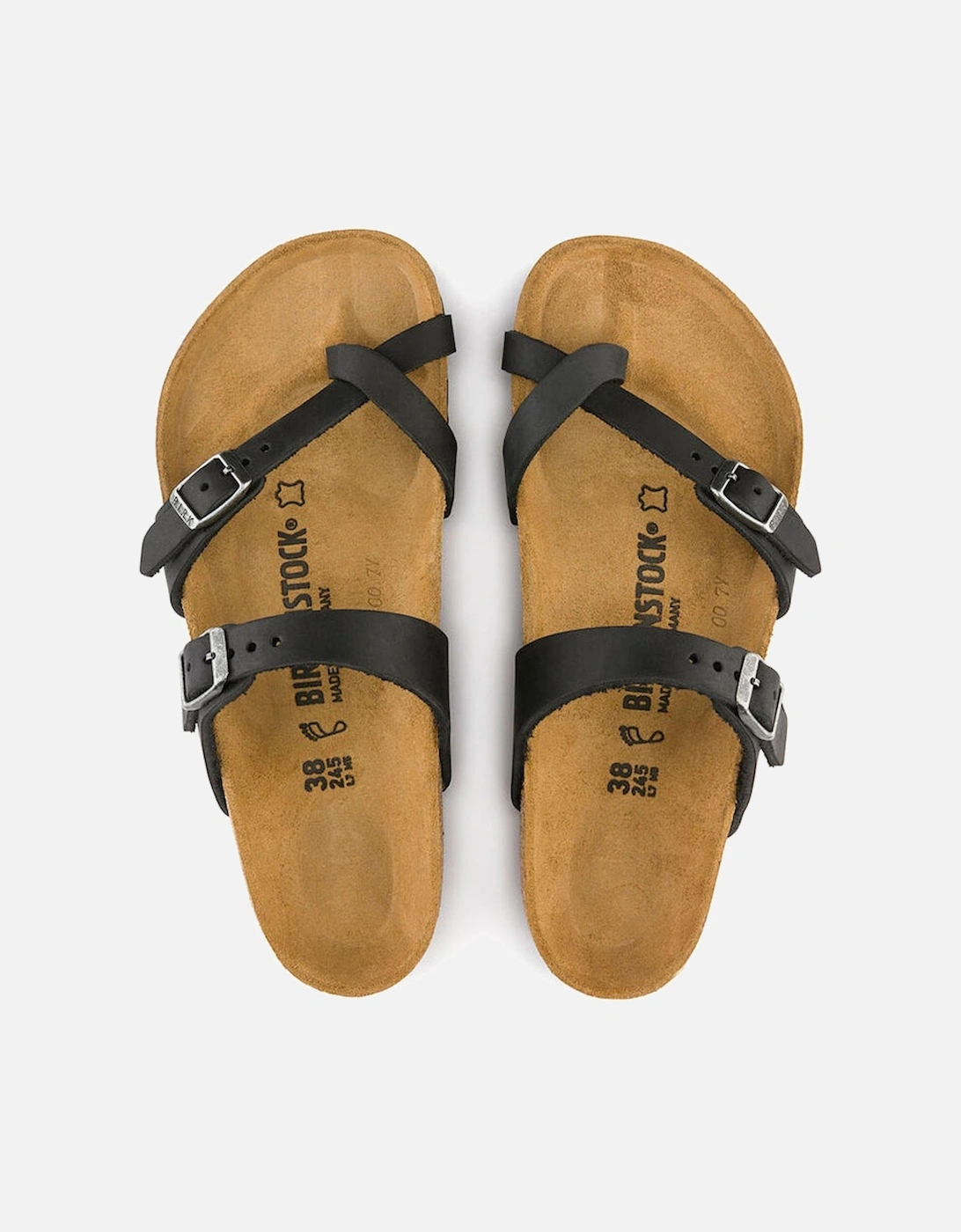 Mayari Oiled Nubuck Womens Sandals - Black