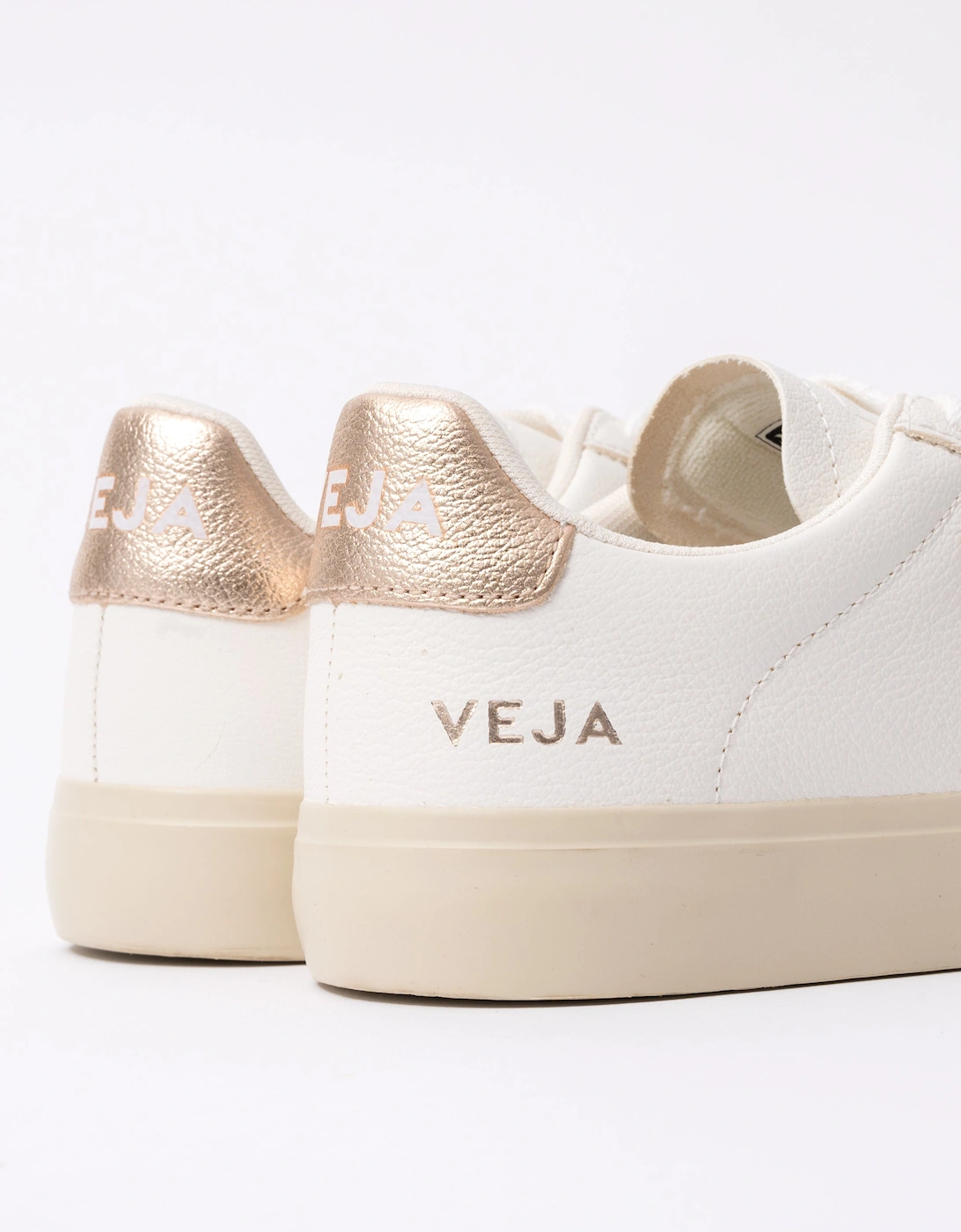 Campo Leather Womens Trainers - White/Platine