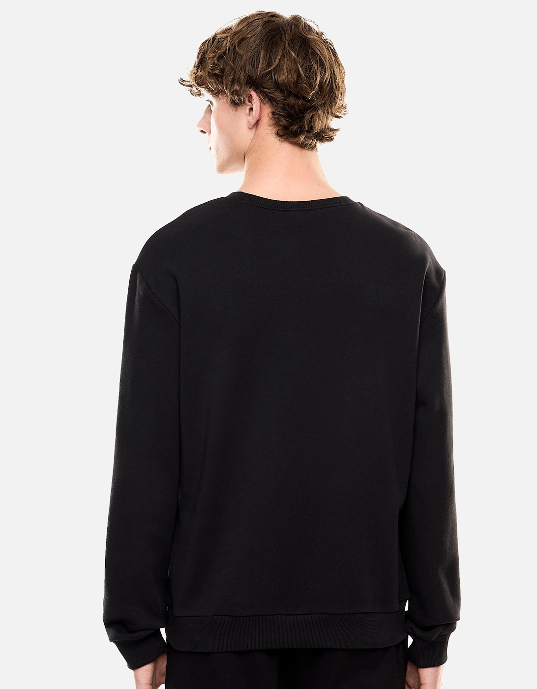Emporio Armani Logo Series Cotton Sweatshirt Black/Gold