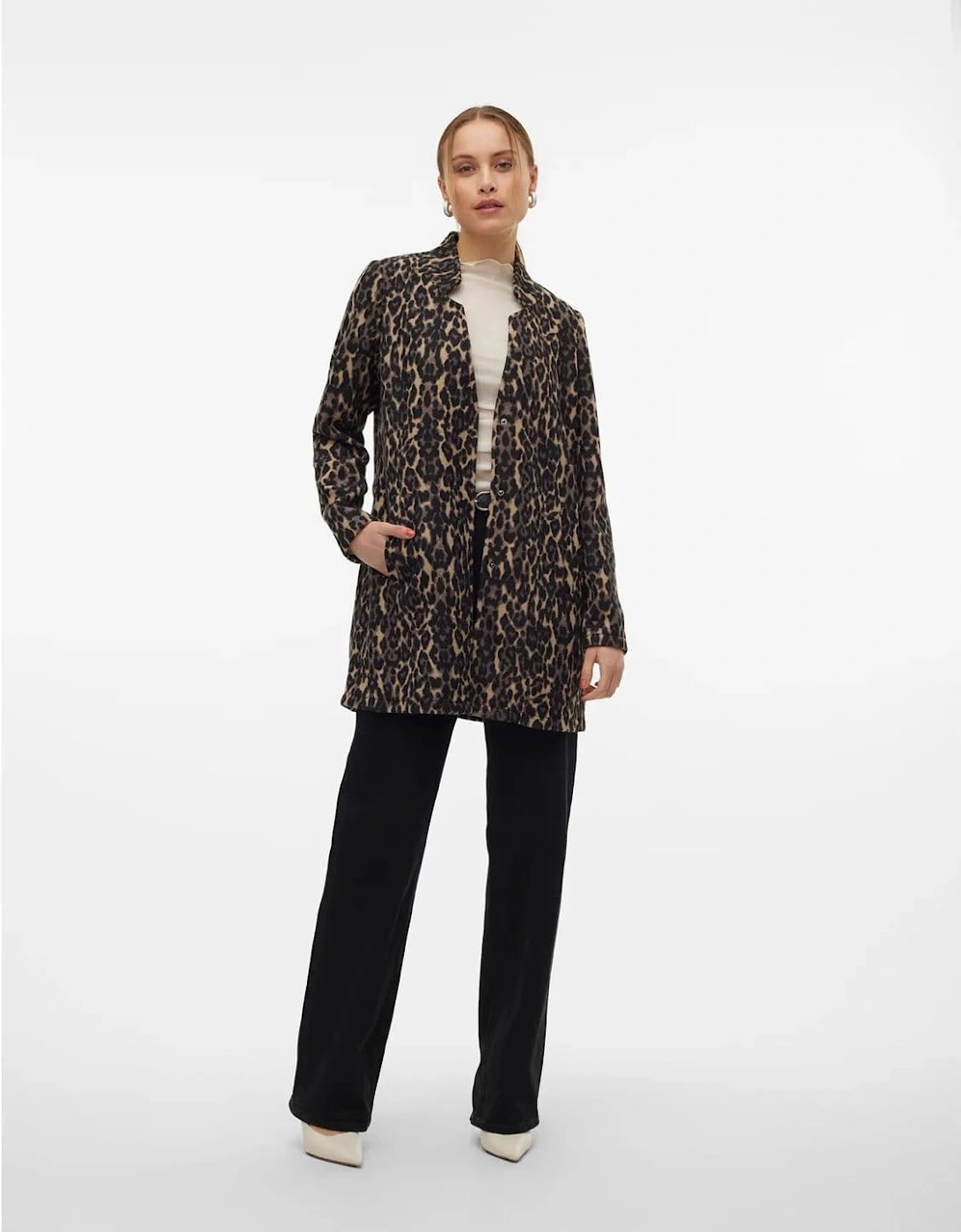 Brushed Katrine Leopard Print Jacket