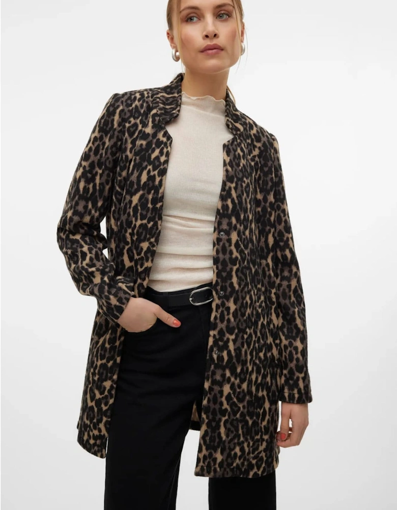 Brushed Katrine Leopard Print Jacket