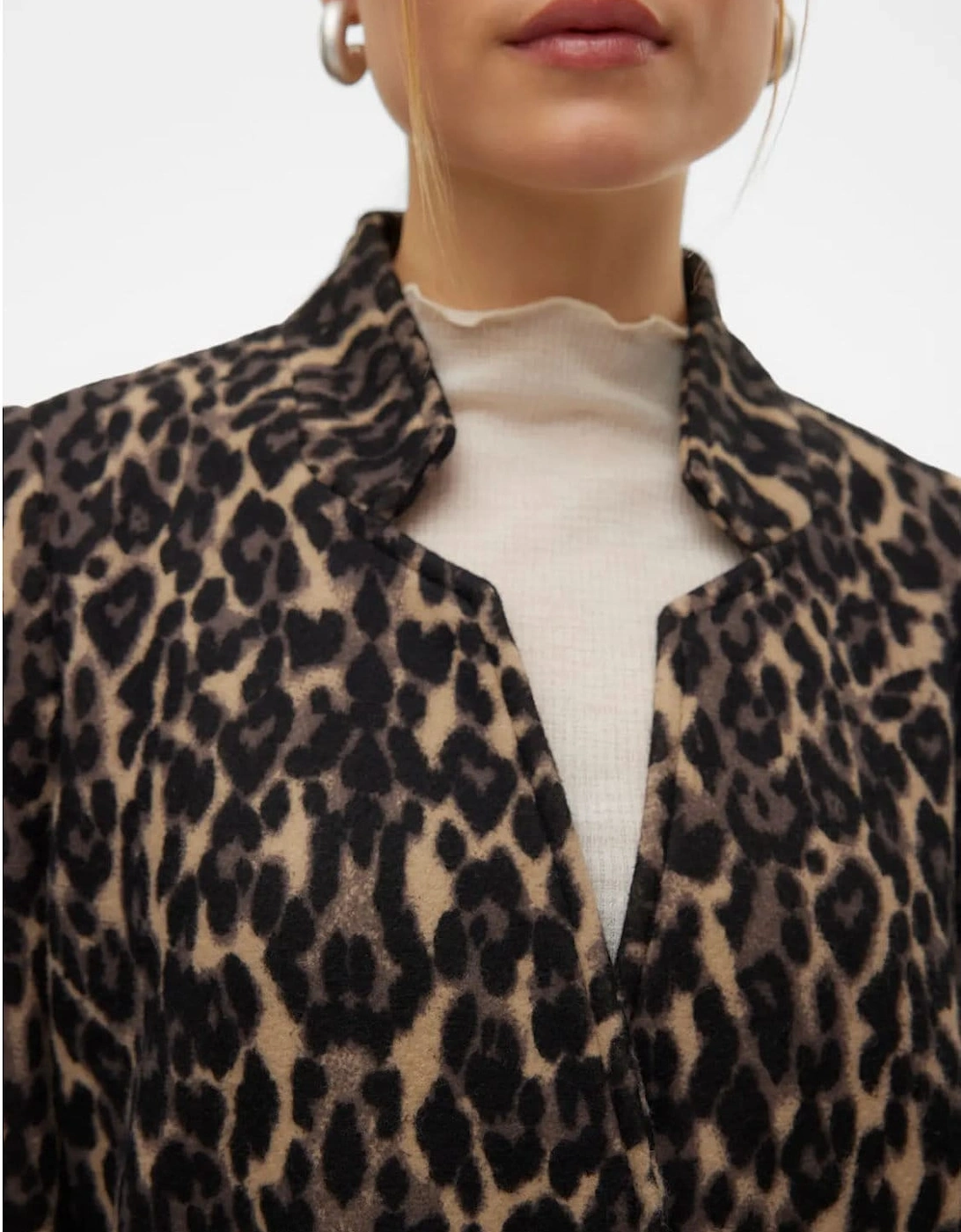 Brushed Katrine Leopard Print Jacket