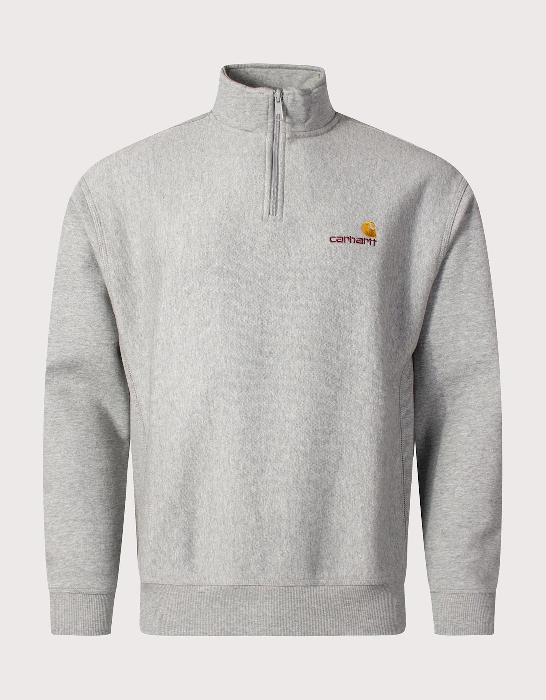 Relaxed Fit Quarter Zip American Script Sweatshirt, 5 of 4