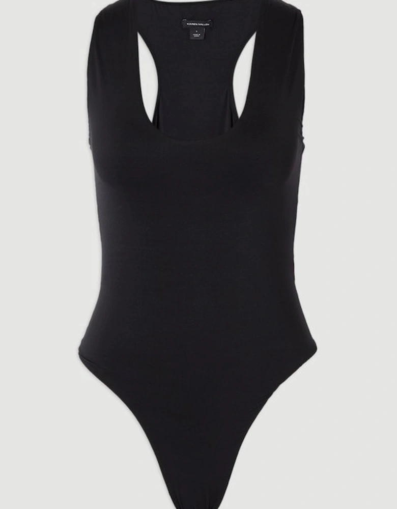 Halter Neck Contour Jersey Bodysuit