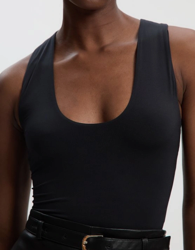 Halter Neck Contour Jersey Bodysuit