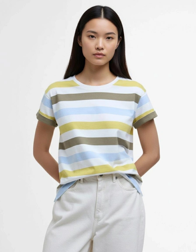 Lyndale Womens Top - Limeade Stripe
