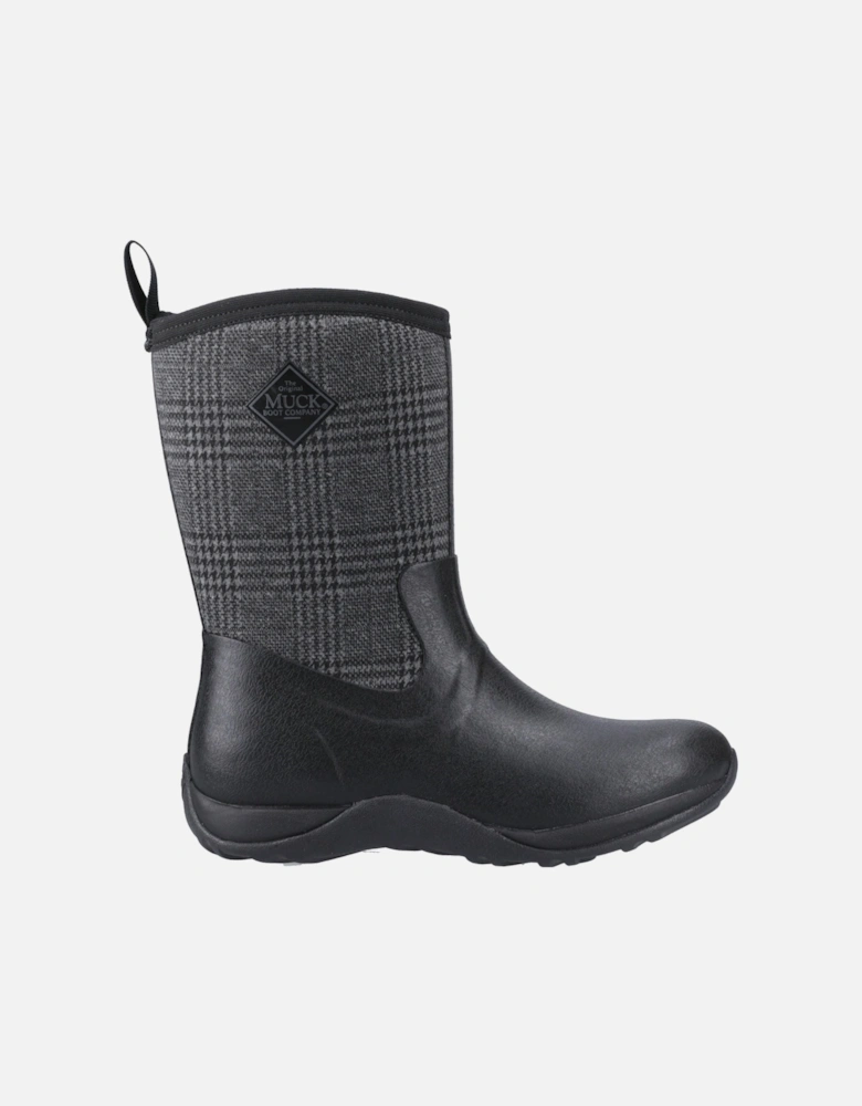 Muck Boots Arctic Weekend Rubber Women's Black/Plaid Winter Mid Calf Boots