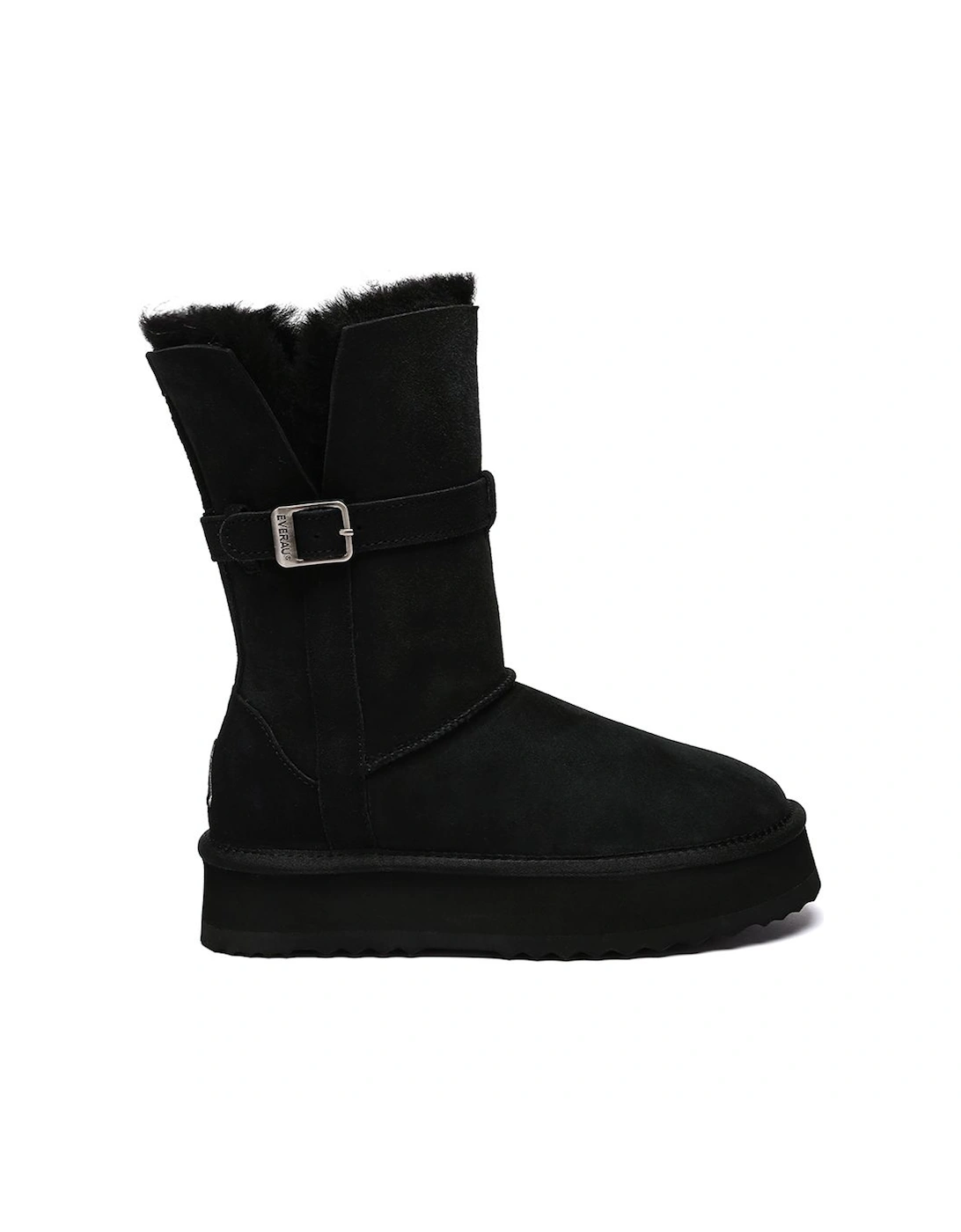Real Sheepskin Brush 3-Way Style Platform Mid Boots with EVA Sole, 2 of 1
