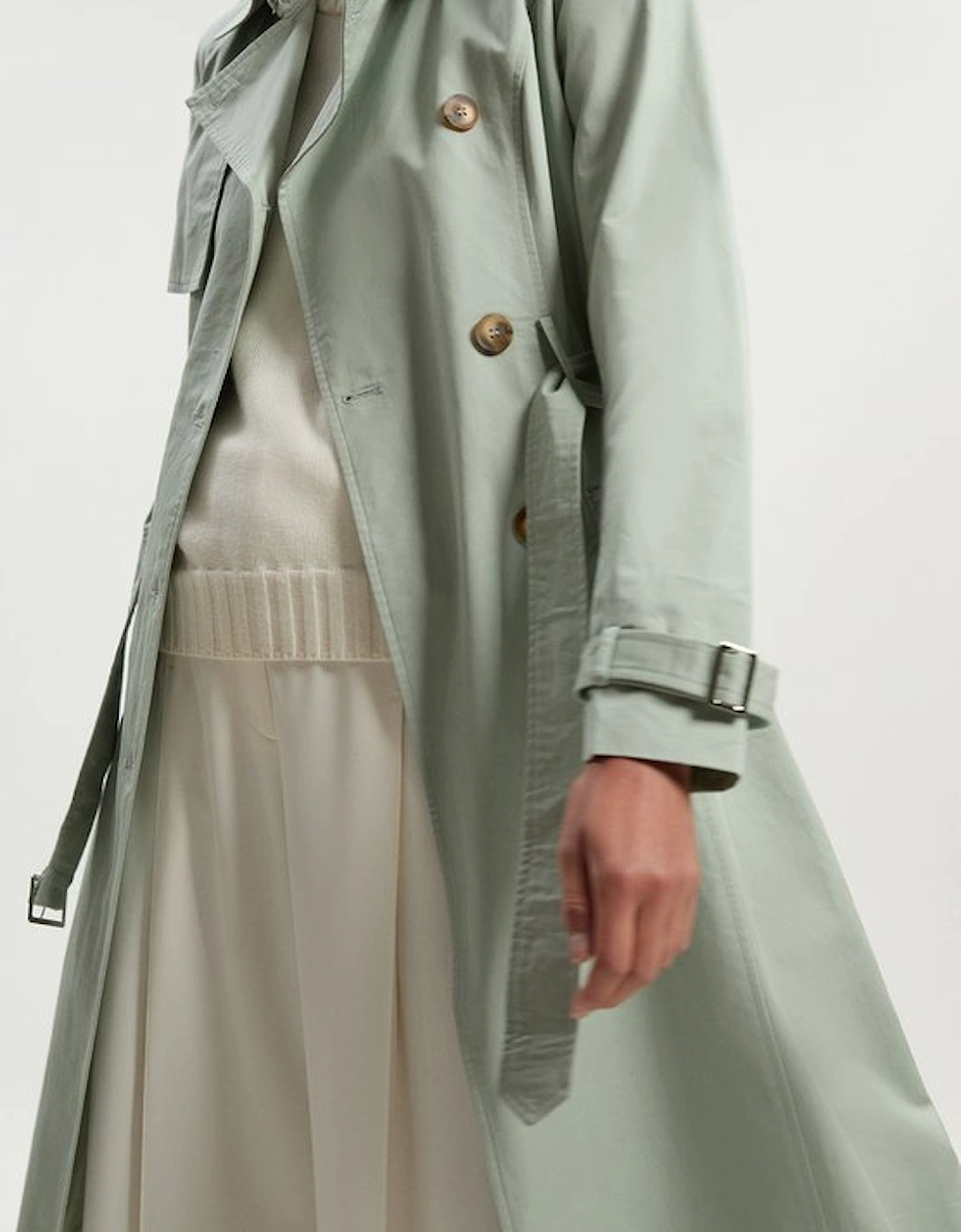 Tailored Classic Belted Trench Coat