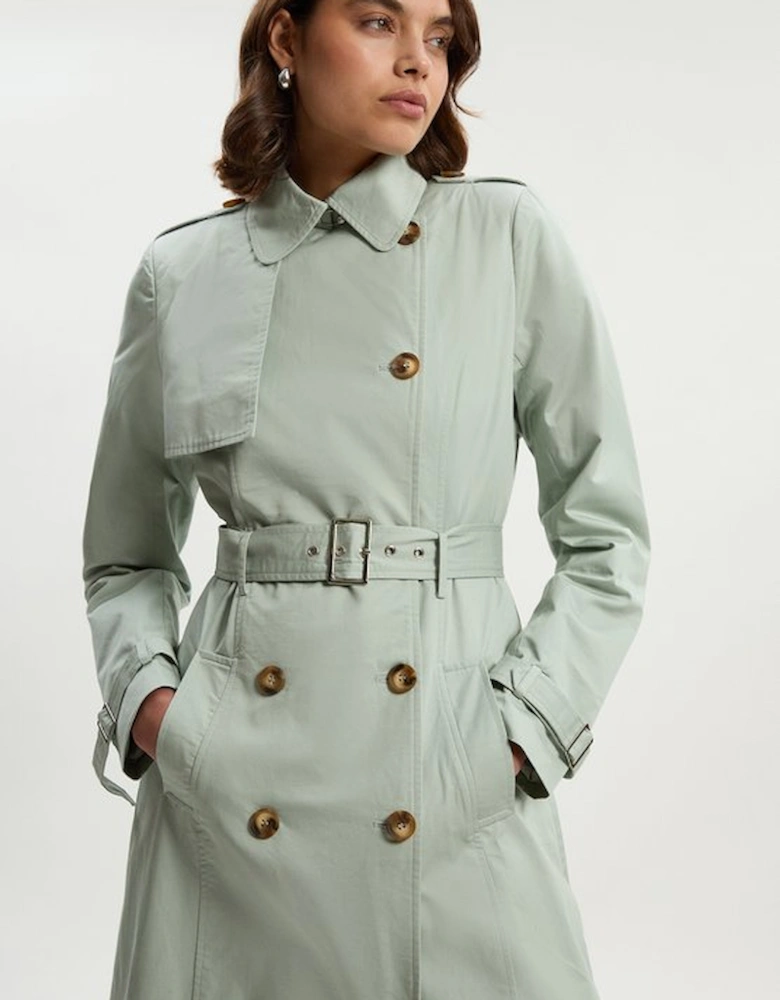 Tailored Classic Belted Trench Coat