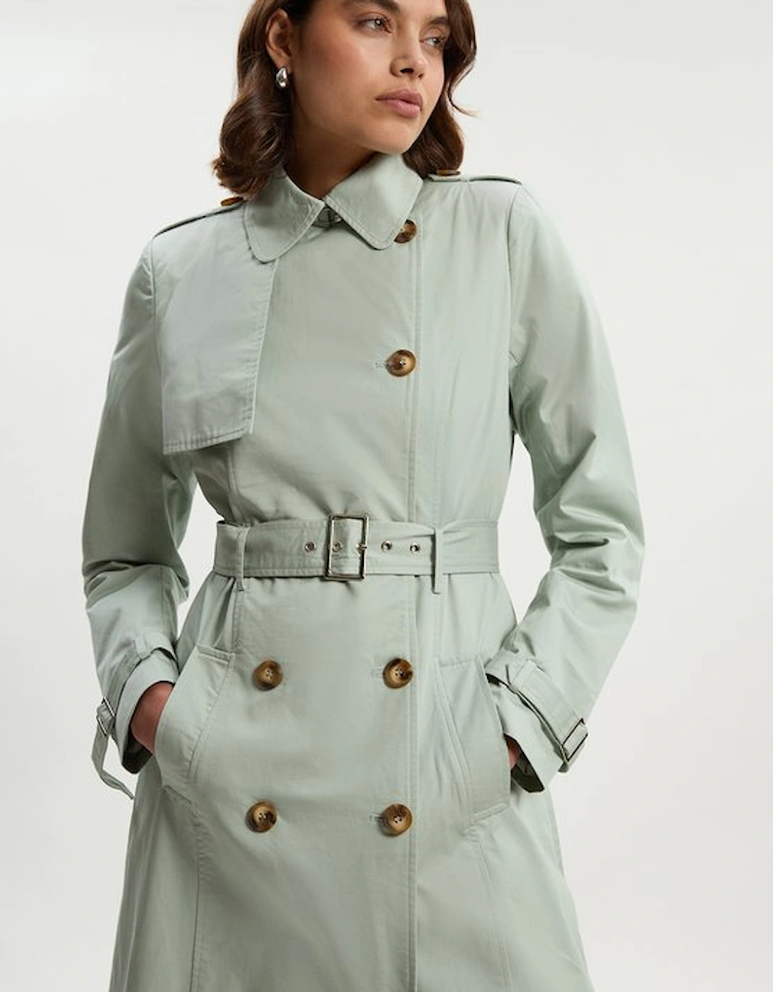 Tailored Classic Belted Trench Coat