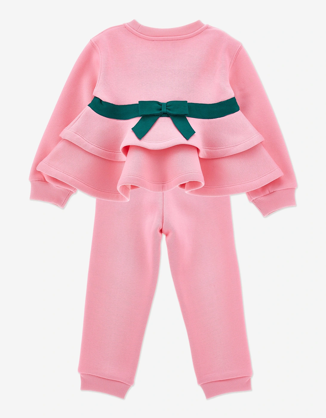 Girls Love Ruffle Tracksuit in Pink