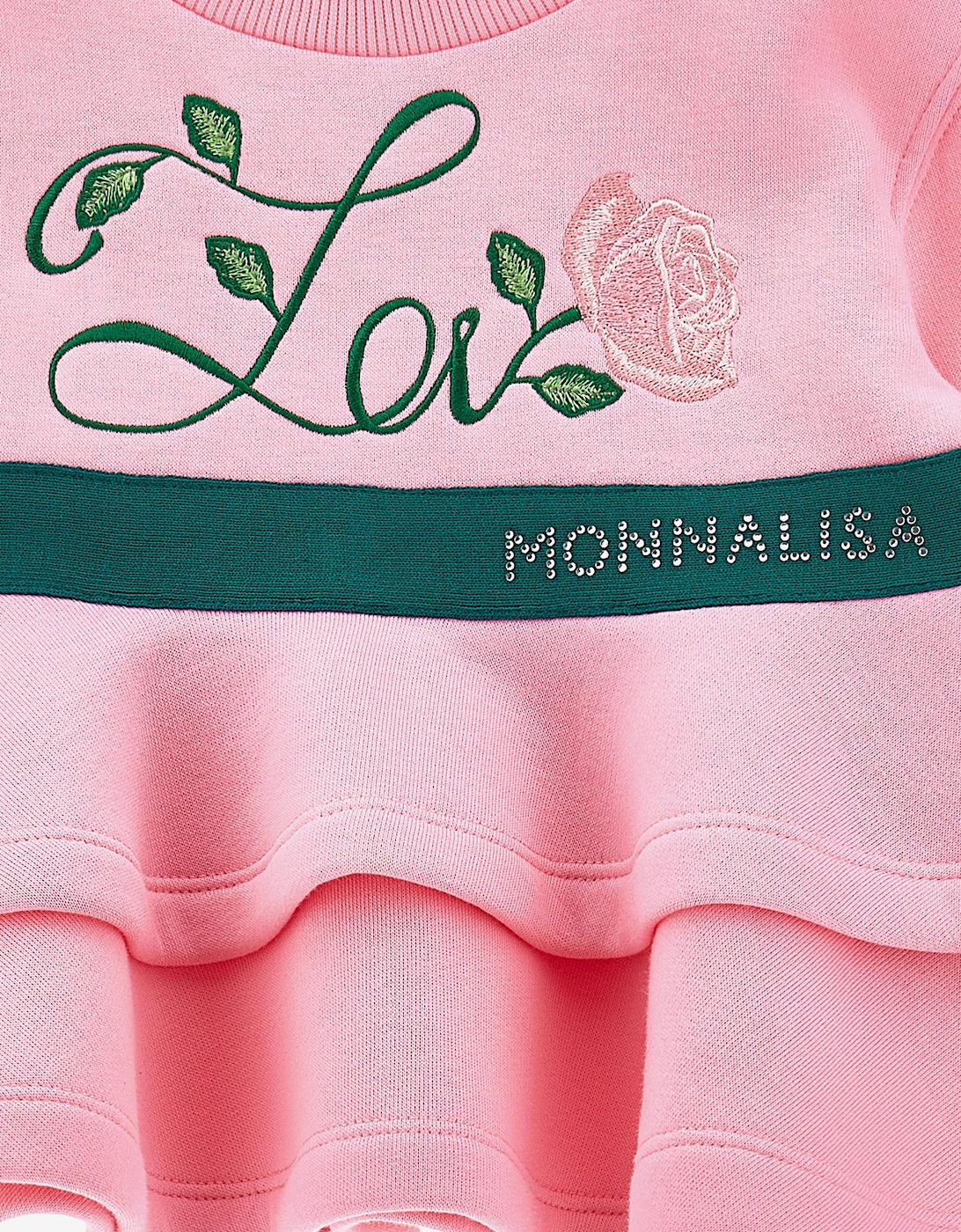 Girls Love Ruffle Tracksuit in Pink