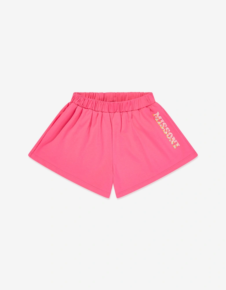 Girls Jersey Shorts in Pink