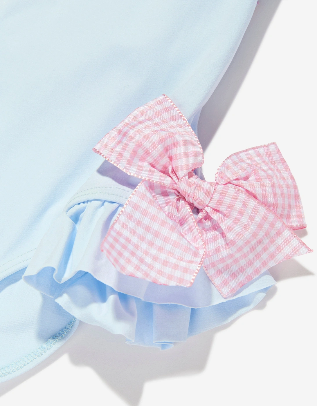 Girls Bows and Daisy Swimsuit in Blue