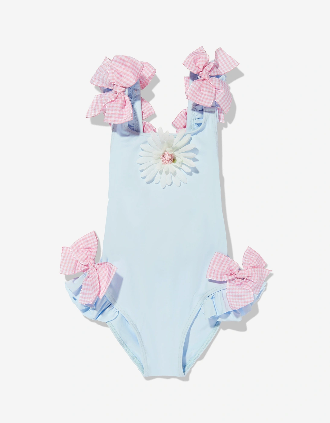 Girls Bows and Daisy Swimsuit in Blue, 5 of 4