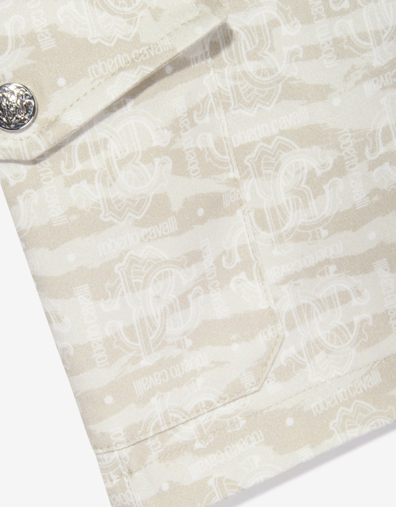 Boys Bermuda Shorts in Beige