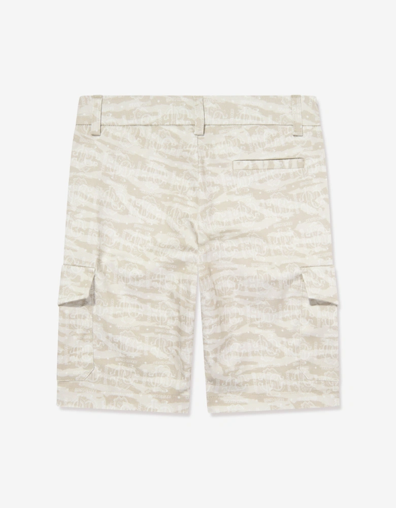 Boys Bermuda Shorts in Beige