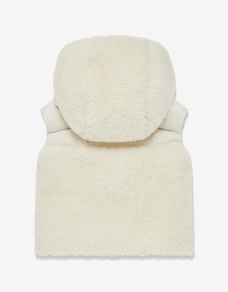 Enfant Baby Girls Down Botha Gilet in Ivory