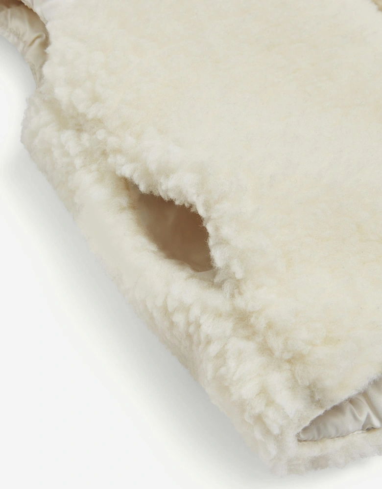 Enfant Baby Girls Down Botha Gilet in Ivory