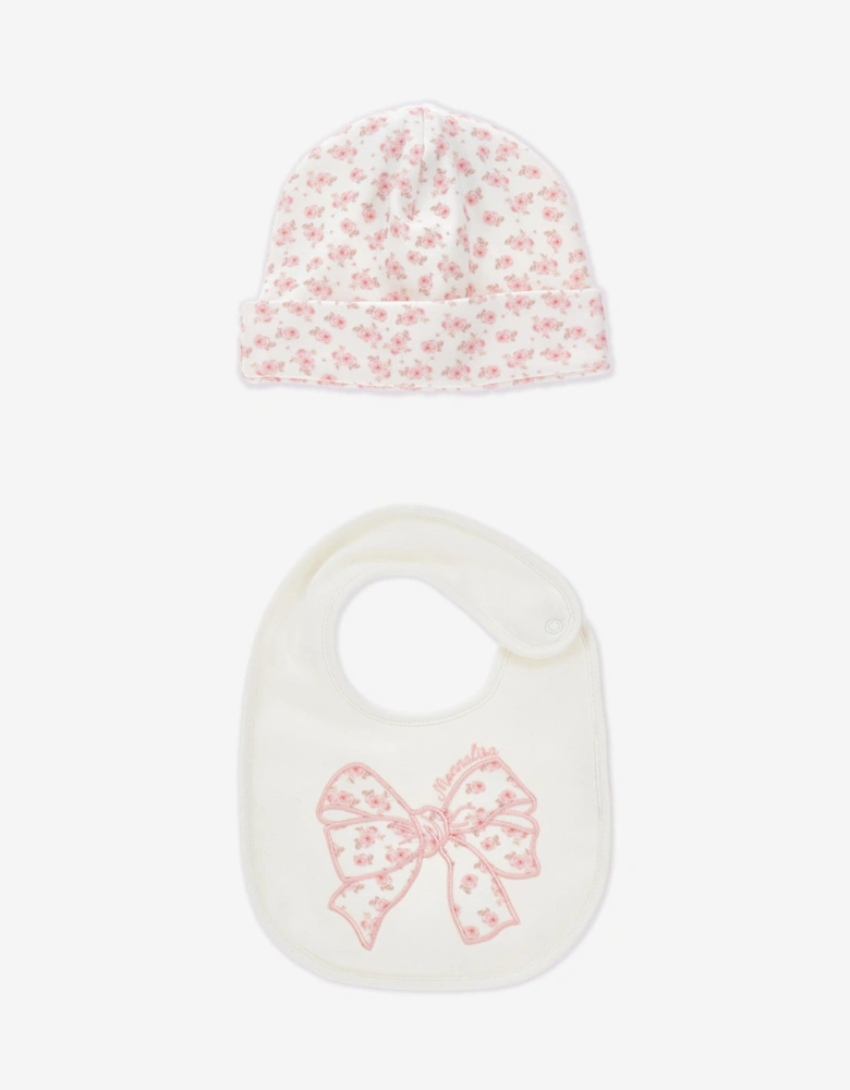 Baby Girls Bow Babygrow Set in Pink