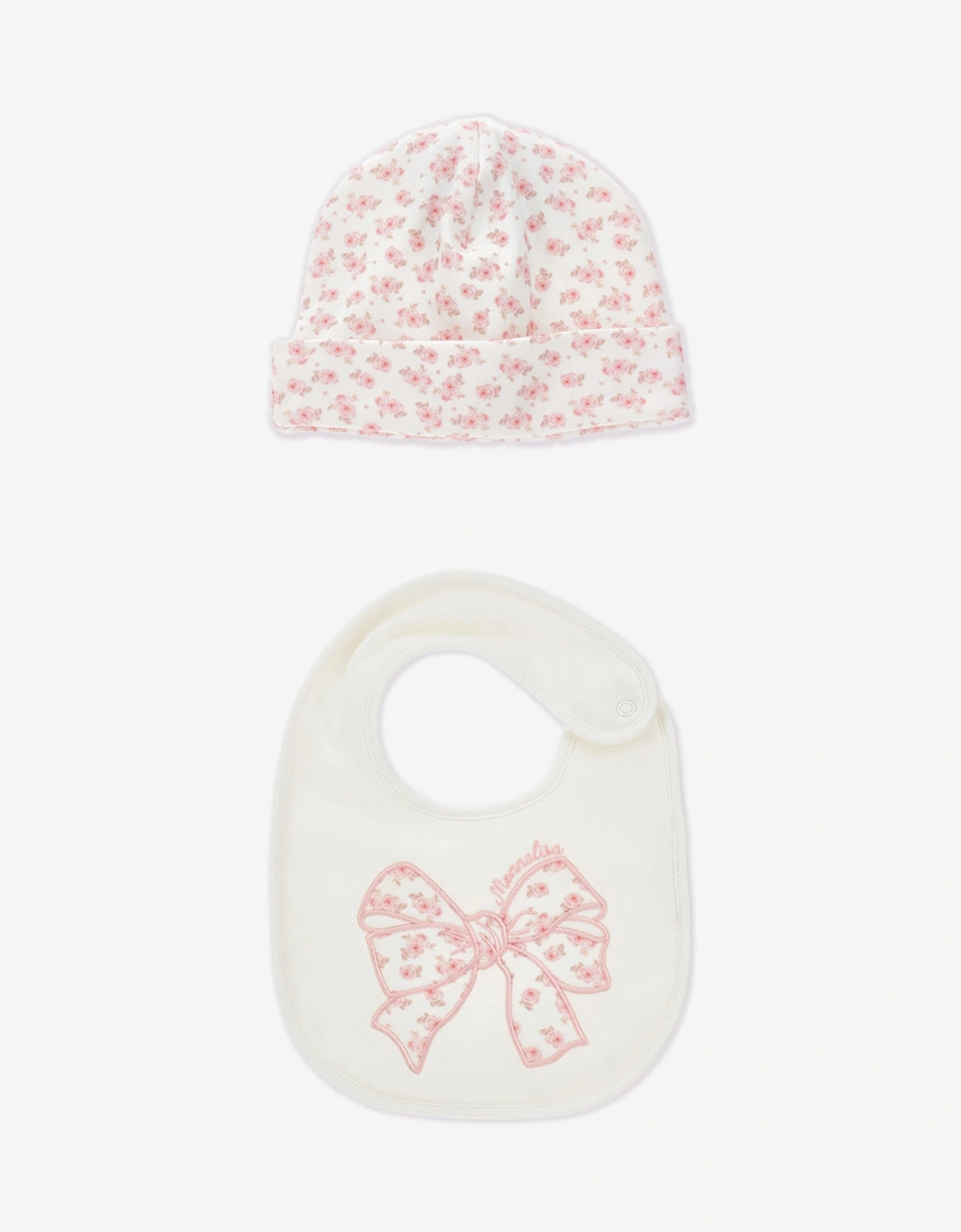 Baby Girls Bow Babygrow Set in Pink