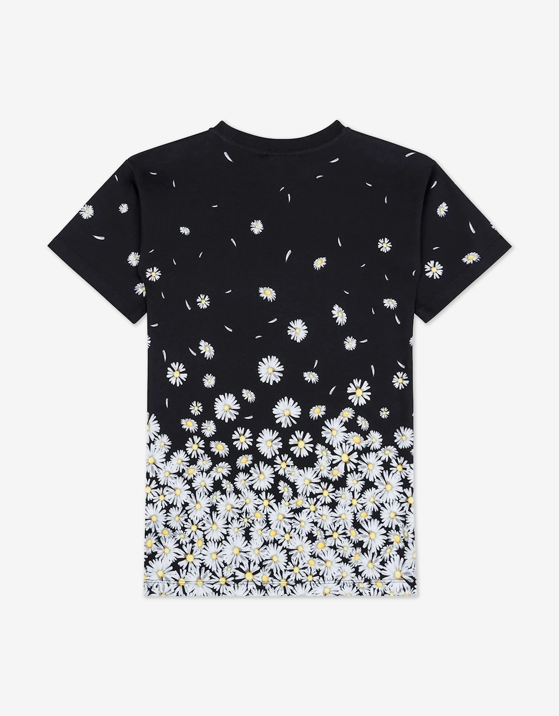 Girls Falling Daisy Dress in Black