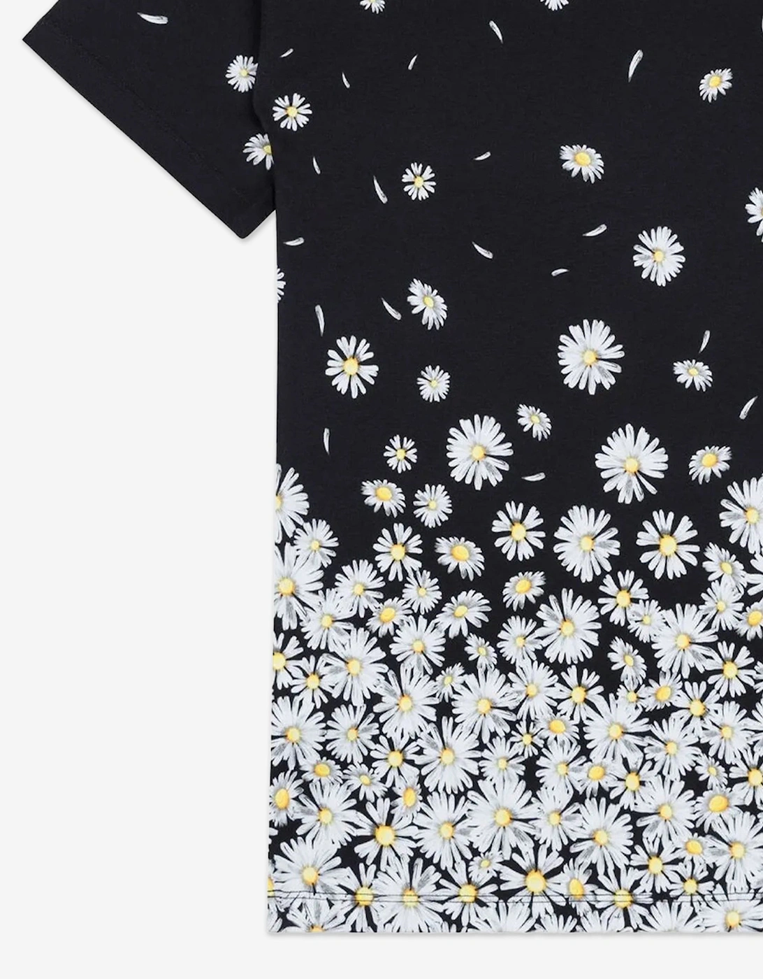 Girls Falling Daisy Dress in Black