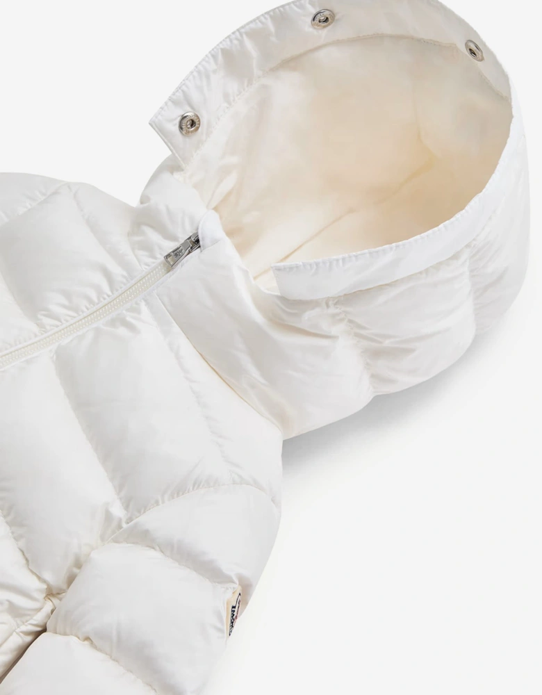 Enfant Baby Girls Down Padded Obie Jacket in Ivory