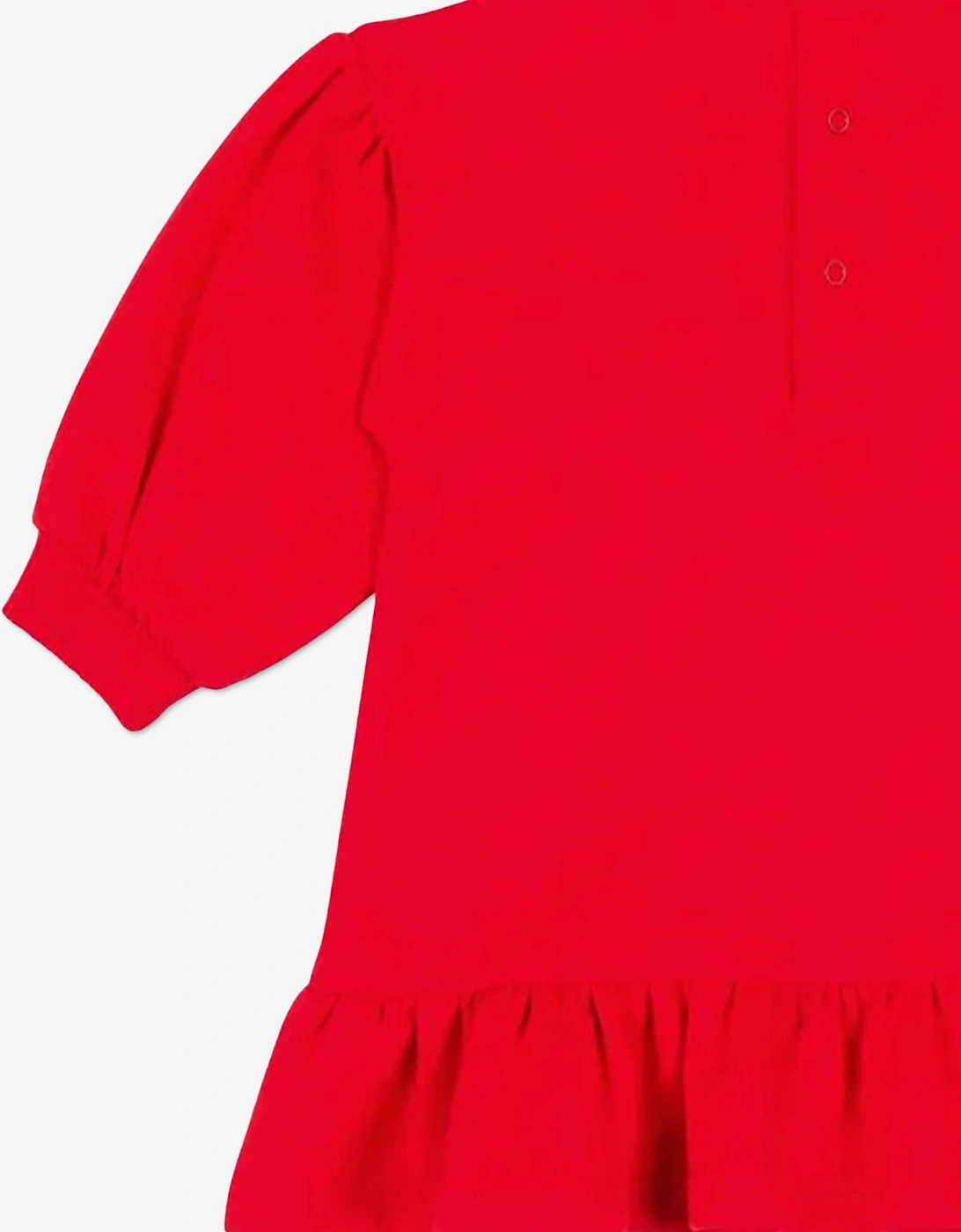 Baby Girls Teddy Bear Sweater Dress in Red