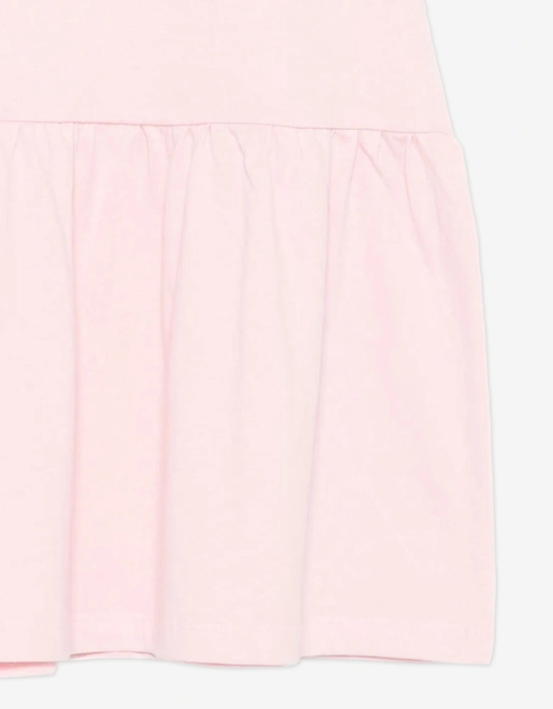 Girls Teddy Bear Logo Dress in Pink