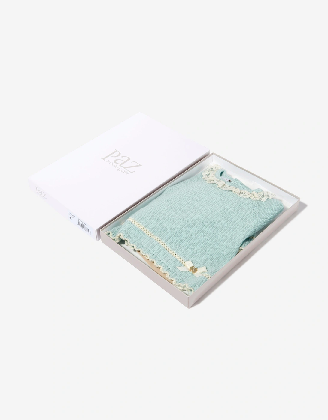 Baby Girls Knitted 2 Piece Babygrow Set in Green