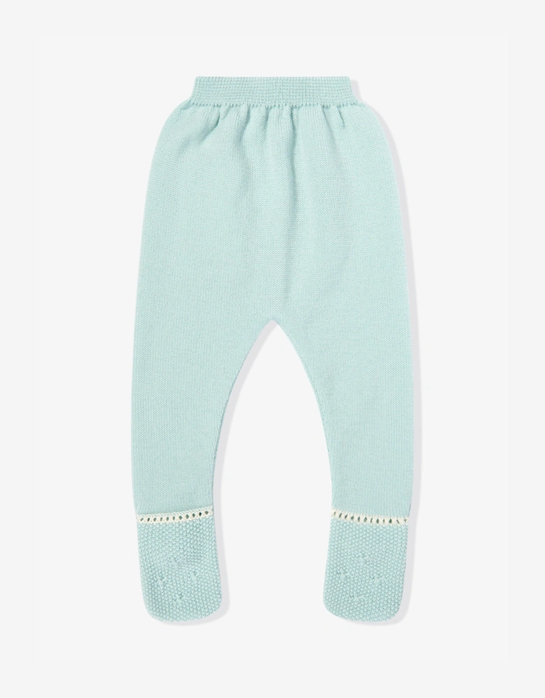 Baby Girls Knitted 2 Piece Babygrow Set in Green