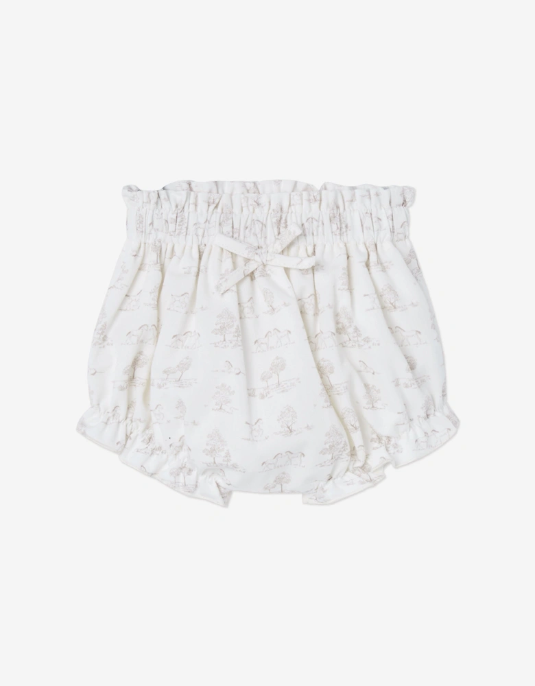 Baby Girls Knitted Jumper and Bloomers Set in Beige