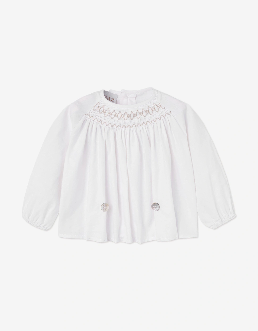 Baby Blouse and Short Set in Beige