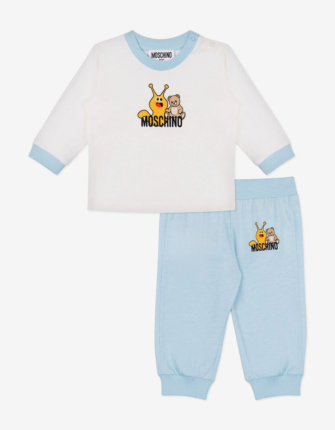 Baby Long Sleeve T-Shirt and Pants Set in Blue, 5 of 4