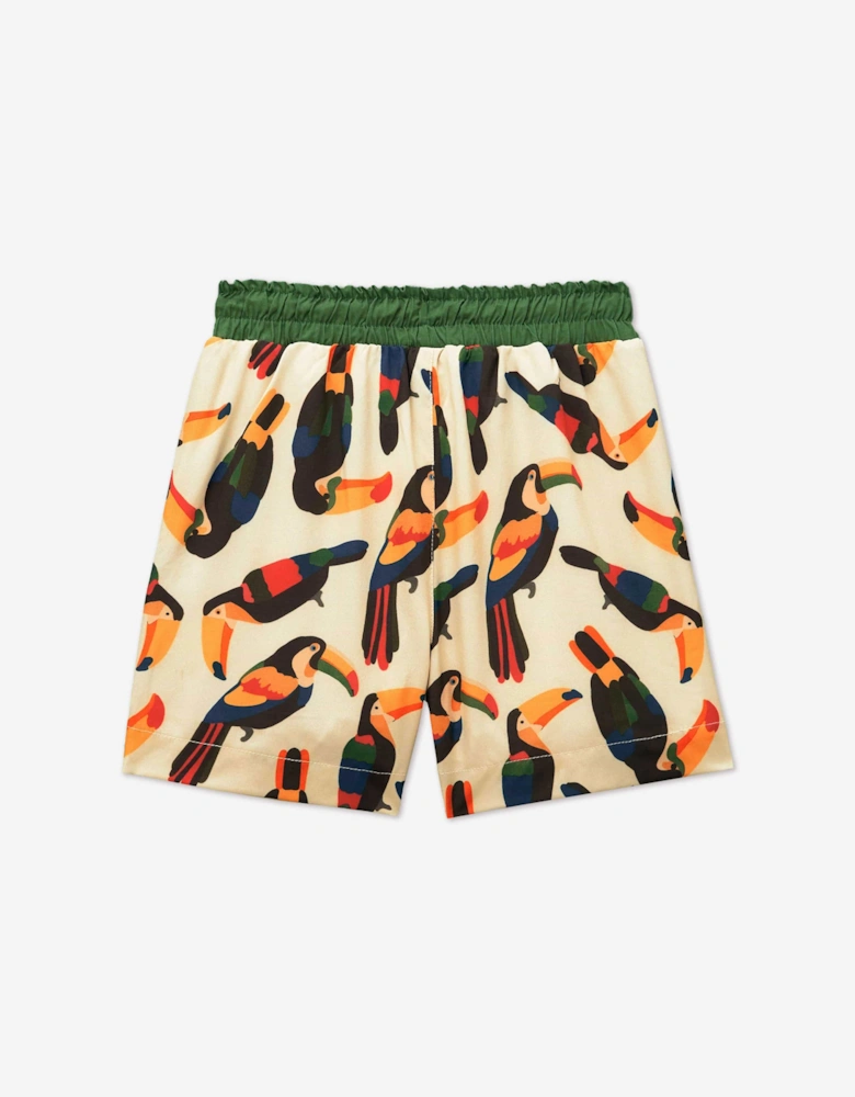 Boys Toucan Swim Shorts in Beige (UPF50+)