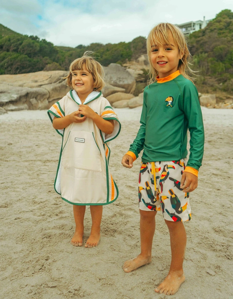 Boys Toucan Swim Shorts in Beige (UPF50+)