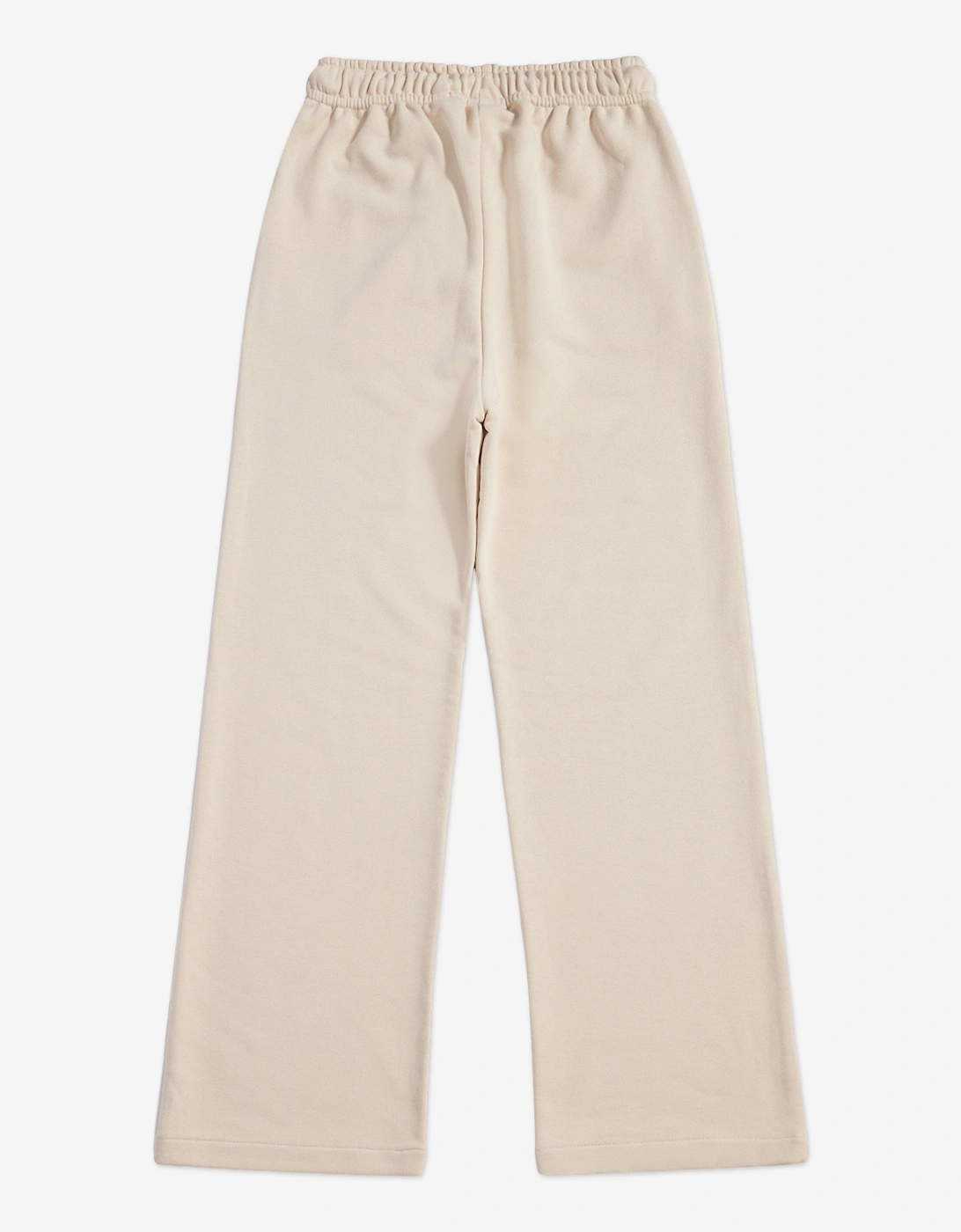 Girls Small Logo Wide Leg Joggers in Beige